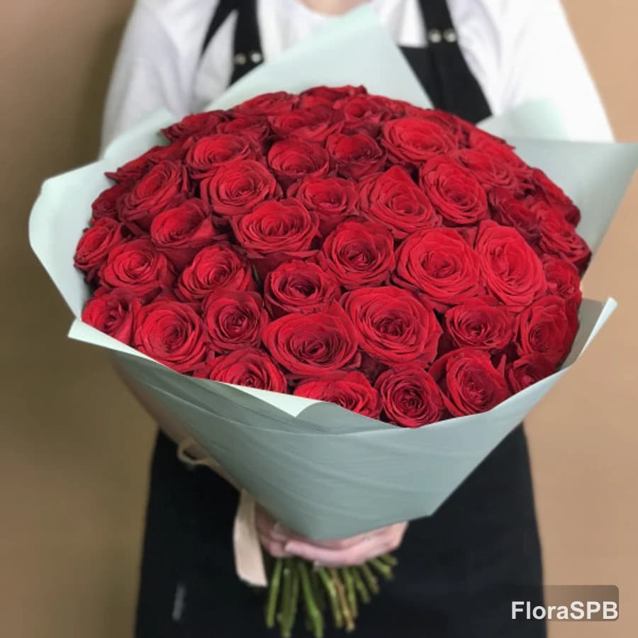 Букет «из 51 красной розы 40 см»