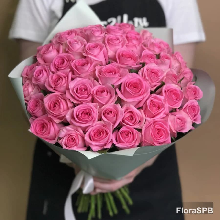 Букет «из 51 розовой розы 40 см»